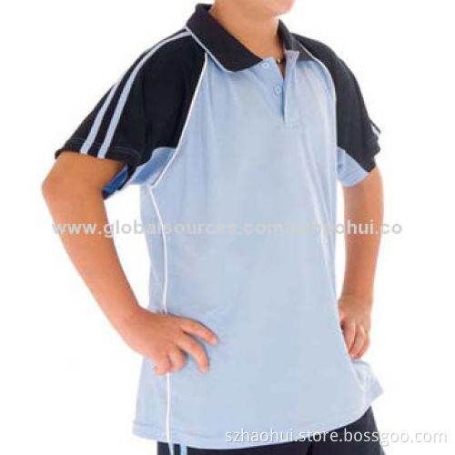 Boys' Custom Sports Polo Shirt, Made of Cotton Pique, Many Colors Available
